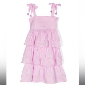 ZIMMERMANN Kids Tie-Fastening Tiered Dress